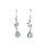Prehnite Tear Twist Earrings