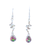 Mystic Topaz Tear Twist Earrings