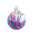 3in Green Purple Red Glass Wish Ball