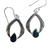 Black Onyx Tear in Marquis Earrings