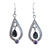 Mystic Topaz tear with Lolite in Tear Earrings