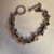 Silver barbells Bracelet