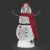 Lighted 11in Swirl Fireman Water Lantern