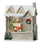 Lighted 9in Swirl Log Cabin Water Lantern