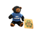 Bear with Blue T-Shirt Keychain