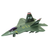 Die Cast 7.5in F-22 Raptor Plane Jet - Army Green