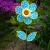 16" Daisy Sunflower Flower Spinner