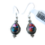 Cotton Candy Turquoise Tear Scrolly Outline Earrings