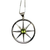 Peridot in Star Circle Silver Necklace