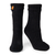 Waffle Knit Slipper Socks Black