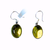 Lemon Quartz Oval Cabichon Silver Earrings