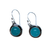 Chalcedony Circles Silver Earrings