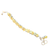 Citrine & Pyrite Silver Bracelet
