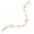 Rose Quartz, Moonstone, Pearl Silver Bracelet