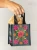 Small Teal Flower Gift Bag