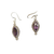 Amethyst Marquis Facet Silver Earrings