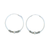 Silver Hoop with Ball Bali 1.25in Earrings