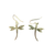 Silver Dragonfly Earrings