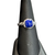 Lapis Square Silver Ring S8