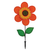 12" SM Orange Flower Spinner