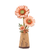 Wooden Flower: Light Orange Gerbera Daisy
