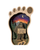 Sasquatch Foot Wood Ornament