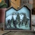 Mountain Pines Hikers Wood Ornament