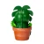 MONSTY D Monstera House Plant Figurine