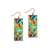 Seaglass Mosaic Rectangle Earrings