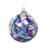 4in Witch Ball Purple, Light Blue & White