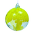 6in Intention Orb Clarity Lime Green