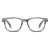 2.00 Kent Black Gray Horn Glasses