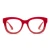 2.50 Center Stage Focus Red Glasses