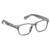 1.25 Kent Black Gray Horn Glasses