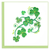Quilled Shamrocks Card