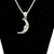 Silver Small Crescent Moon Necklace