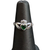 Kid's CZ Green Claddagh Ring S5