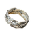 Silver Thick Braided Band Ring S7