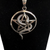 Silver Star and snake Necklace