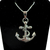 Silver Anchor with Tentacle Necklace