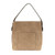 Linen Hobo Handbag - Taupe