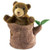 Bear In Tree Stump Puppet