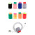 Mini Color Cable Ties- Set of 8