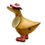 Ducky Wearing a Pink Floral Hat