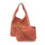 Coral April Canvas Hobo