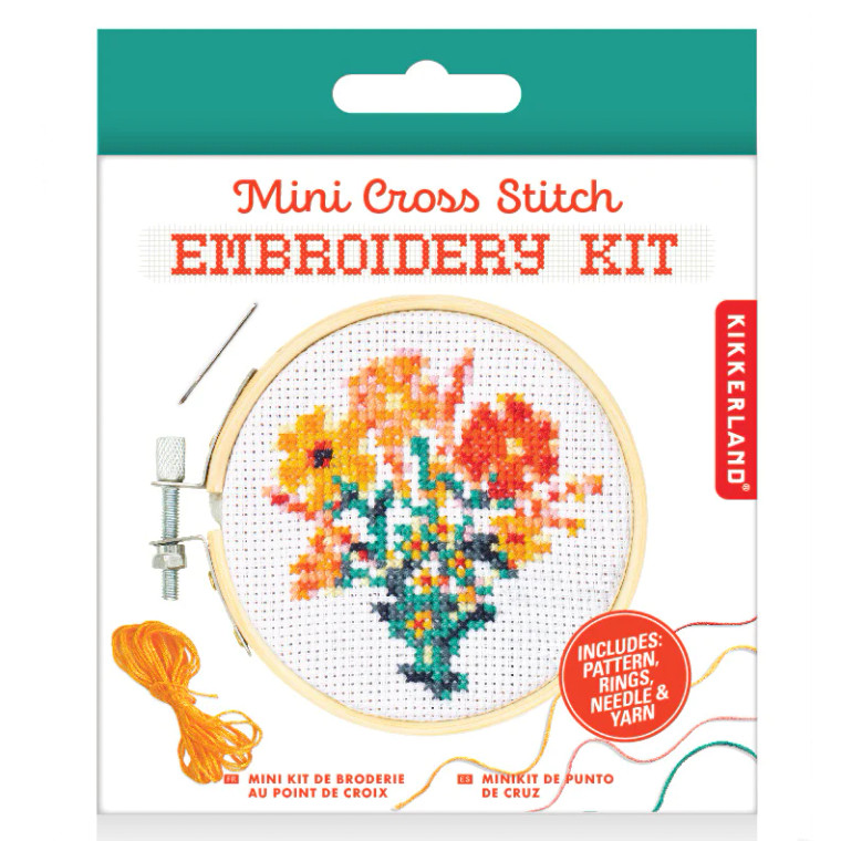 Mini Cross Stitch Embroidery Kit Flower