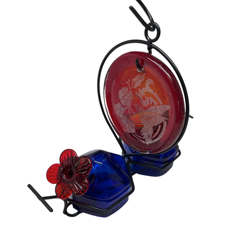 Bouquet Deluxe 2 With Red Medallion - Blue