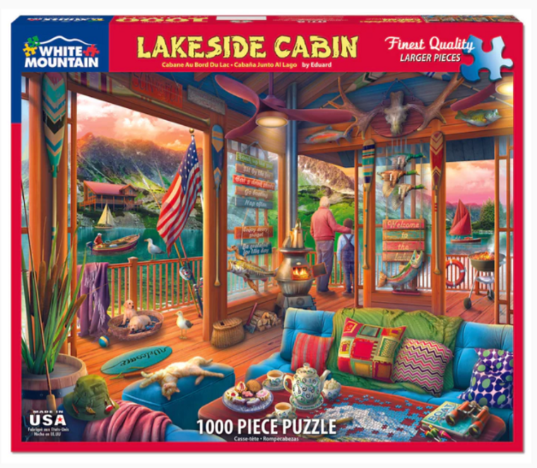 Lakeside Cabin 1000 Piece Puzzle