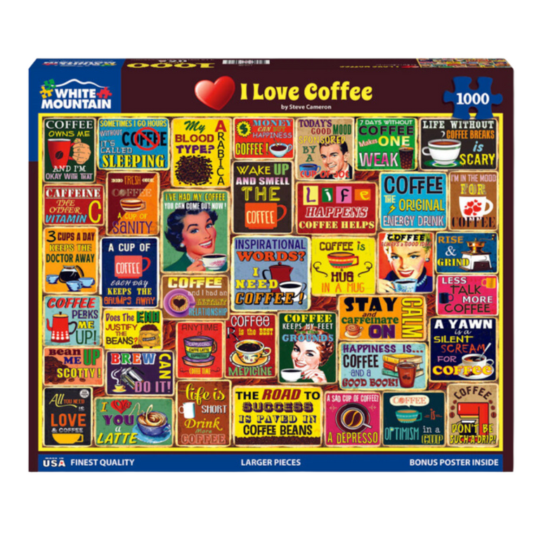 I Love Coffee 1000 Piece Puzzle