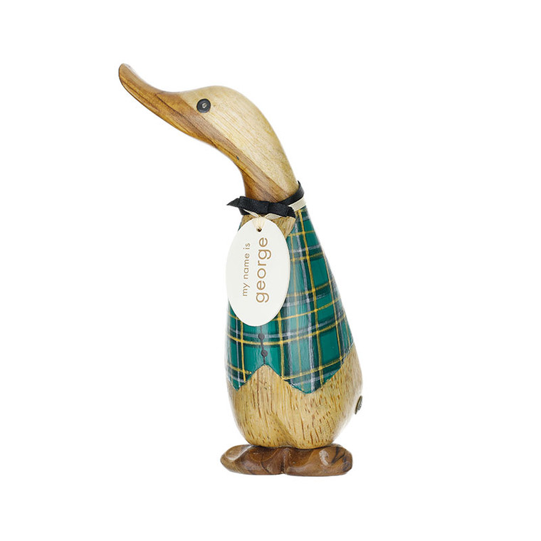 Duckling Tartan Waistcoat Green & Yellow